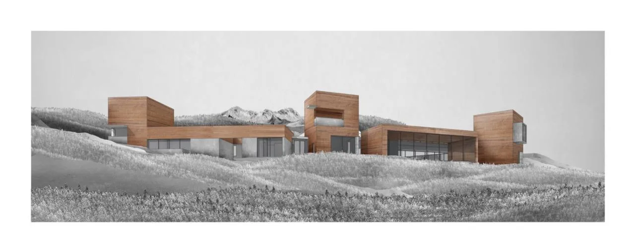 Villa design for observing landscape dynamics and experiencing natural emotions from different angles